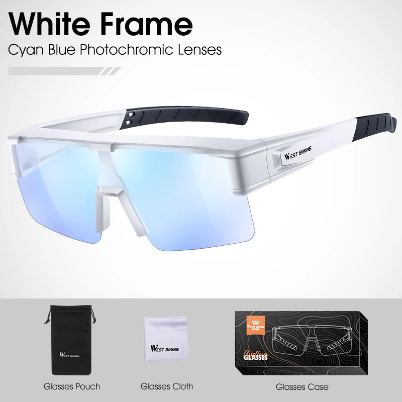 Sunglasses Glasses Men Photochromic Cycling Glasses