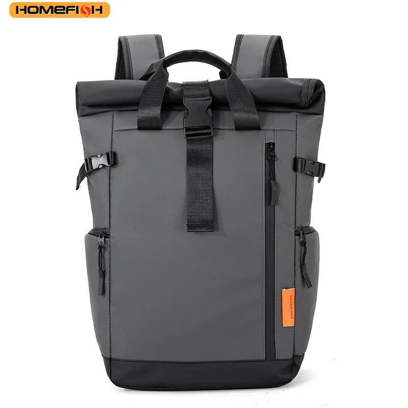 HOMEFISH Men's Travel Bag Laptop Computer Backpack Outdoor Waterproof Camping Hiking School Bag College Business Rucksack