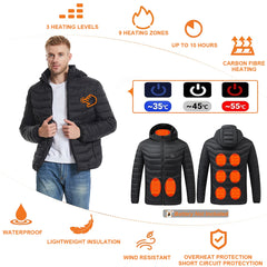 Smart Heated Jacket, Men's and Women's Winter Warm Jacket