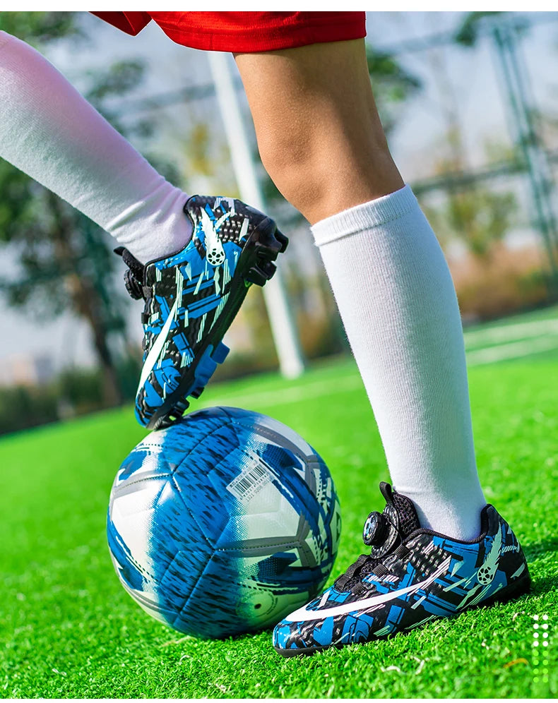 Soccer Shoes for Childrens TF/FG Outdoor Futsal Turf Training Boys Girl