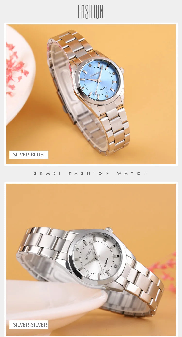 Skmei Japan Movement Luxury Quartz Watches For Women Thin Lady Hour Ladies Reloj Mujer Fashion Simple Quartz Women Watch 1620