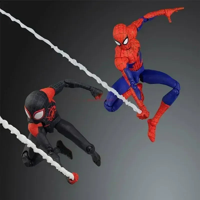 2024 Spiderman Gwen Peter Action Figure Anime Spider-verse Collection Sentinel Miles Morales Figures Christmas Toys Gifts