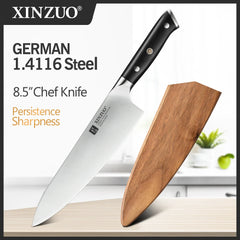 8.5'' Inch Chef Knife High Carbon Din 1.4116 Slicing Stainless Steel German