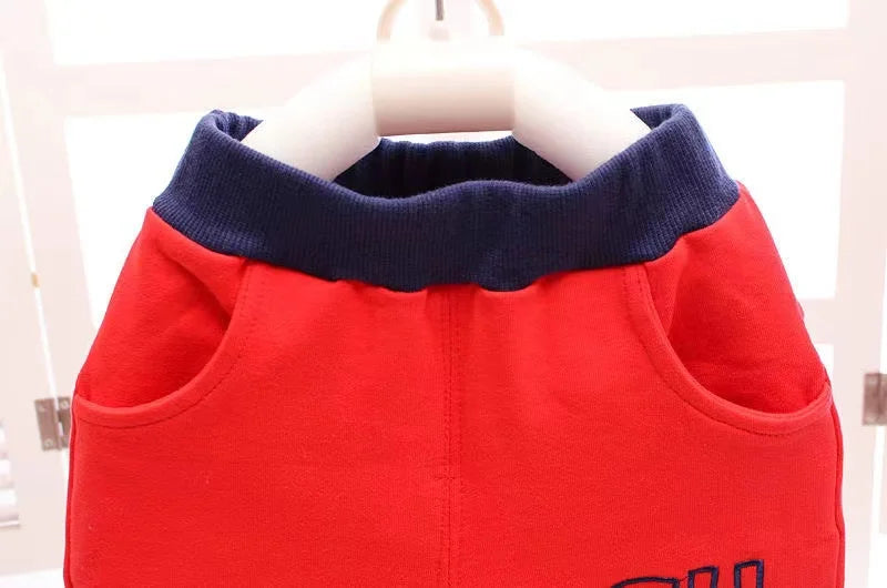Baby Clothes Set Spring Autumn Winter Children Clothing Warm Suits Kids Baby Boys Jacket+pant 3PCS Child Training Boy Clothes