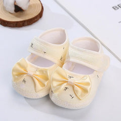 Square Mouth Girl Shoes Breathable Crib Shoes Warm Light Shoes Toddler Shoes