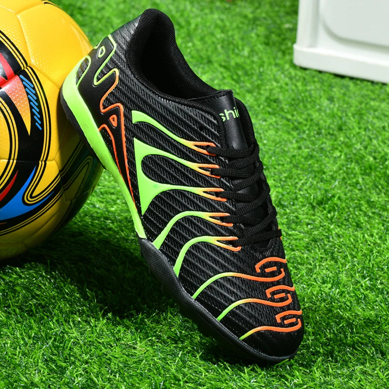 Men Soccer Shoes Adult Kids TF/FG Futsal Boys Ultralight Soccer Cleats Professional