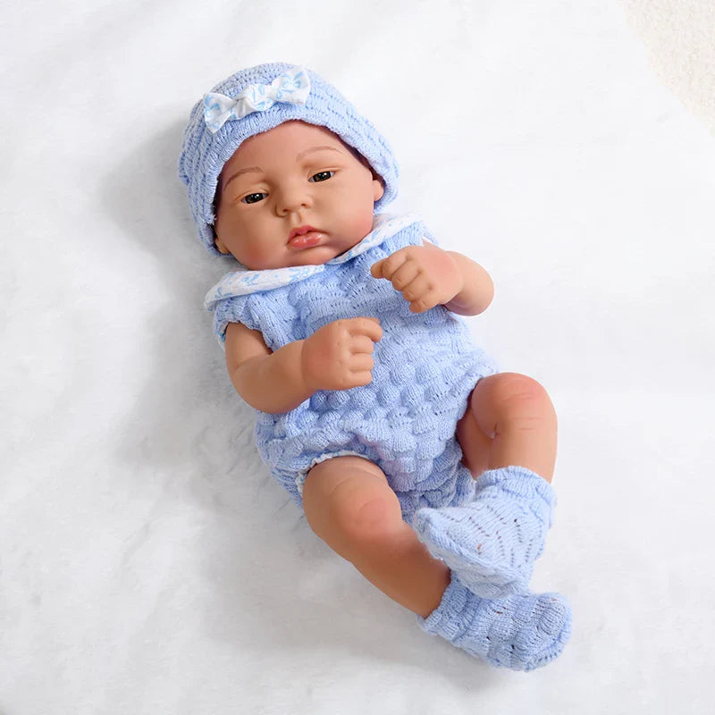 15.75inch 40cm Reborn Dolls Baby  Dolls Toys Girl Lifelike Reborn Dolls Full Body Vinyl Girl Doll Bebe Doll Toy Birthday Gift