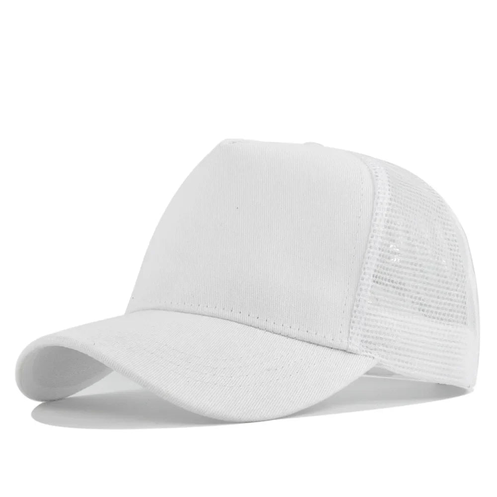 Fashion SunHat Outdoors Trucker Hat Cotton Mesh BreathableBaseball Cap Women Men Summer Sunshade MeshCap Truck Hat Cap Wholesale