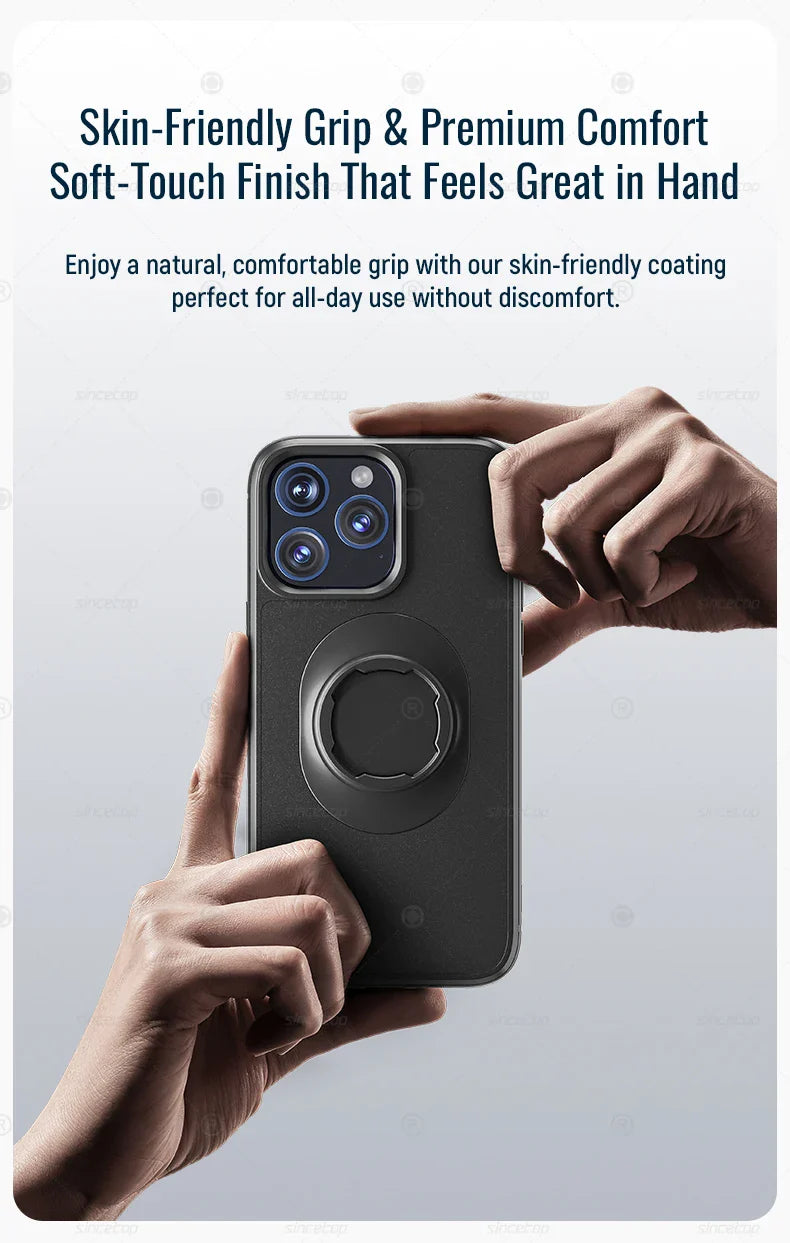Quad-style Moto/Bike/Motorcycle/Bicycle Case for iPhone 17/16/15/14/13/12/11 Pro/Max fit Phone Holder Mount with Lock-in Design