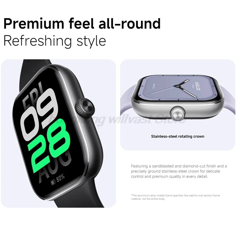 Global Version Xiaomi Redmi Watch 5 Smartwatch Bluetooth Phone Call 2.07'' Display 550mAh Battery Health Monitoring Sports Mode