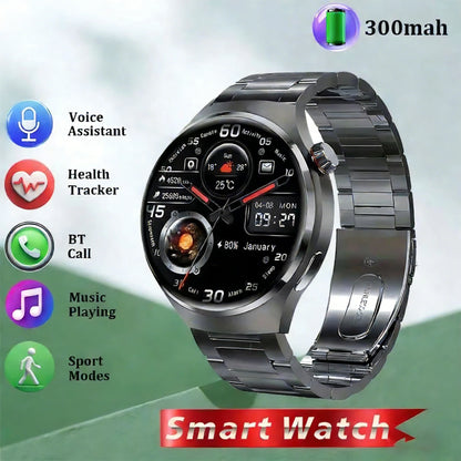 Watches pro 2026 New Men's Smartwatch High-Definition Screen Health Tracker Bluetooth Call Voice Assistant Sports Smartwatches