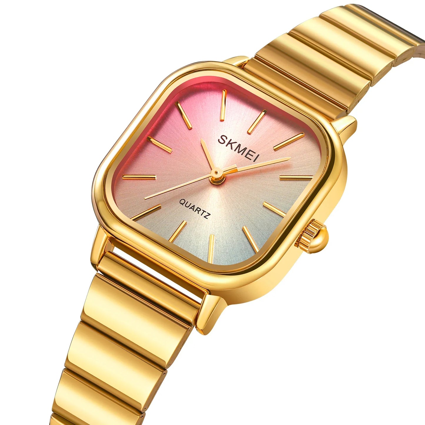 Skmei Women’s Bracelet Quartz Watches Luxury Stainless Steel Strap Waterproof Casual Analog Wristwatch Fashion Female Time