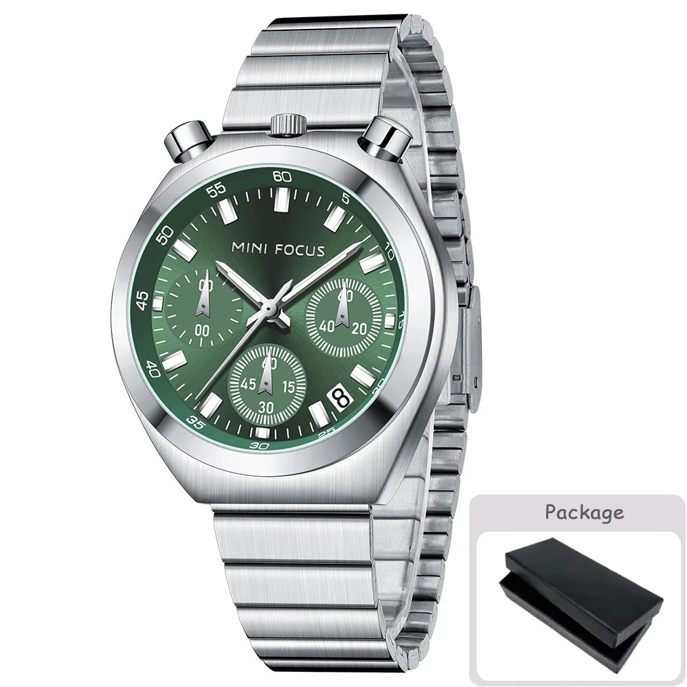 MINI FOCUS Multifunctional Panda Watch for Women Stainless Steel Casual Fashion Ladies Waterproof Quartz WristWatch Girl Gift