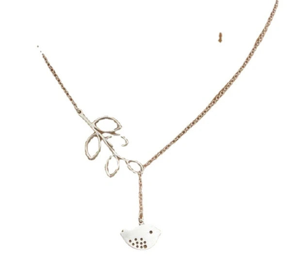 Jewelry Leaves Bird Pendant Necklace Maxi Statement Necklace Chokers Necklace
