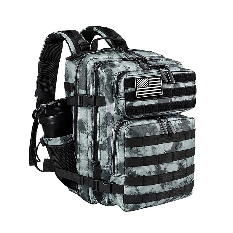 LHl 35L Tactical Backpack Small Athlete Gym Bag for Men/Women Qutdoor Travel Hiking Molle Rucksack with Bottle Holder