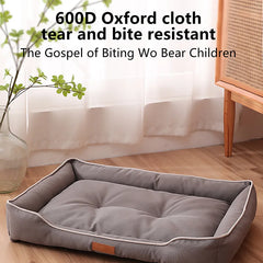 Waterproof Cat Dog Bed 600D Oxford Cloth Pet Dogs Beds Soft Thickened PP Cotton