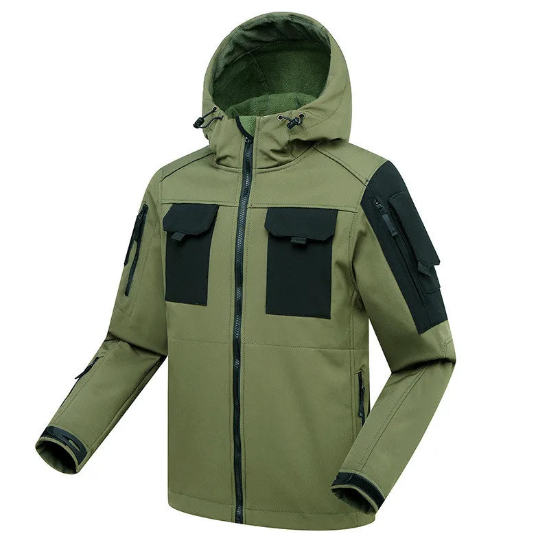 Tactical Jacket Men's Autumn and Winter Thickened Warm Charge Coat Outdoor