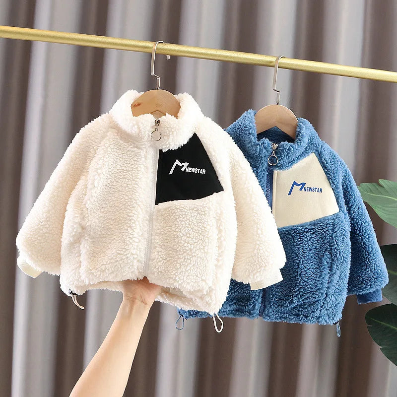 Fashion Baby Girls Clothes Children Boys Thick Warm Jacket Kids Coat Toddler Casual Cotton Costume Infant Sportswear
