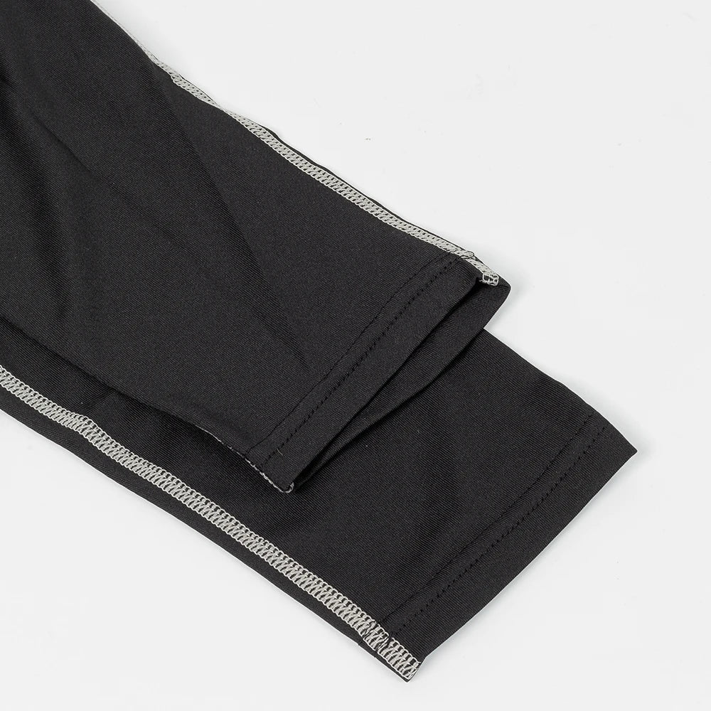 Men's Workout Compression Shirt Quick Dry Running T-shirt Turtleneck Long Sleeve Rash Guard Gym Base Layer Athletic Undershirt