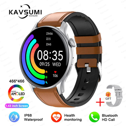 2025 NFC Smart Watch Amoled HD GPS Track Sports Heart Rate Bluetooth Call Waterproof Ladies Women Smartwatch For Women's Gift