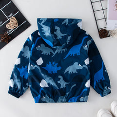 Boys Coat Jacket Dinosaurs Pattern Boys Coats Spring Autumn Children's Jackets Casual Style Kids Clothes