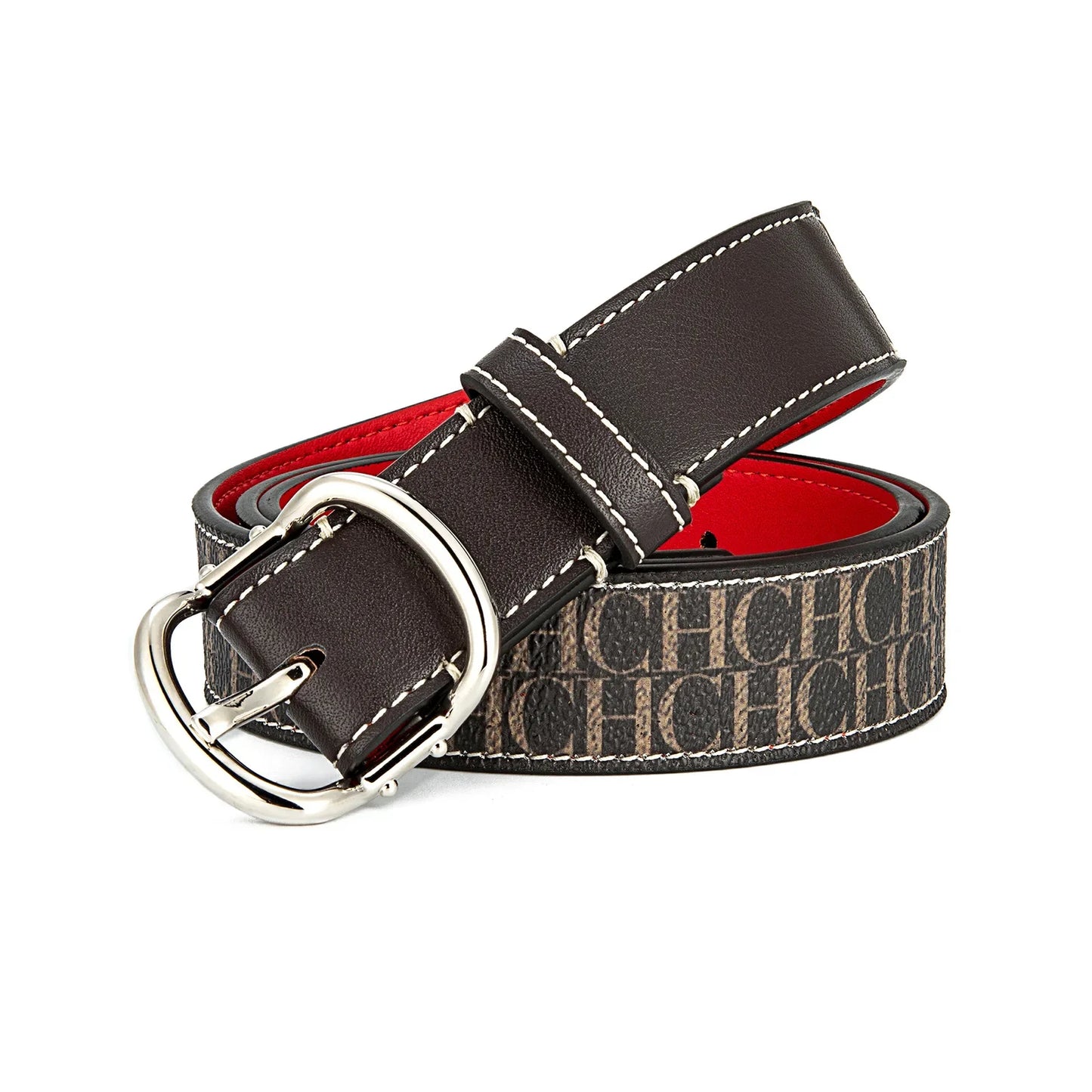 Women's Leather Belt High Quality Casual Trendy Color Letter Print Simple Elegant Waistband Fashion Versatile Strap Hot Sale