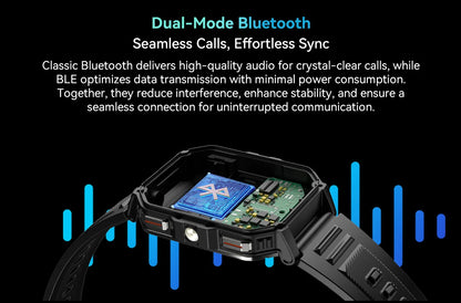 Blackview W70 Pro Sports Fitness Smart Watch 2.01 Screen Bluetooth Talking Watch LED Flashlight Outdoor Smart Watch With Compass