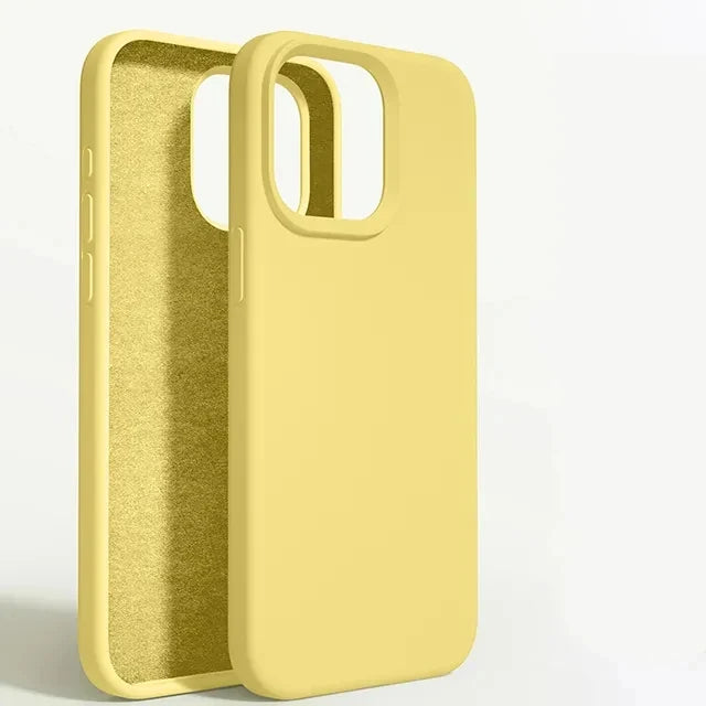 Luxury Liquid Silicone Phone Case For iPhone 15 13 12 11 14 Pro Max Bumper Cover 15 Plus Shockproof Protective Cases Accessories