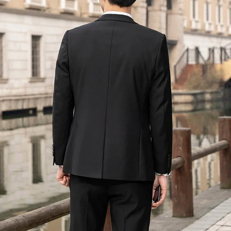 Fashion Business Men's Professional Dress Solid Color Trend Casual Gentleman