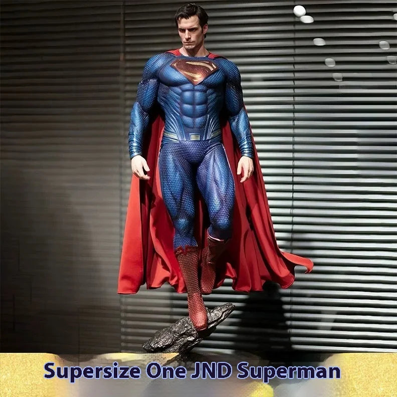 Super High Quality Dc Series Justice League Steel Man Superman Gk Statue Handmade Fashionable Model Ornament Birthday Gift Gift