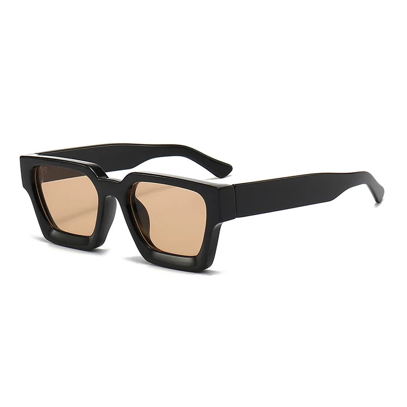 KLASSNUM Men Square Frame Sunglasses 2025 Luxury Brand Designer Sun Glasses Retro Trendy Shades UV400 Unisex Women Glasses New