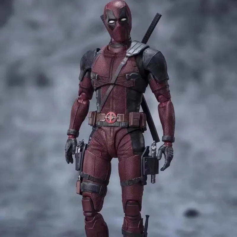 Deadpool Action Figure Deadpool & Wolverine SHFiguarts Joint Movable New Mutants Wilson Comics SHF Model Movie Toy for Kids Gift