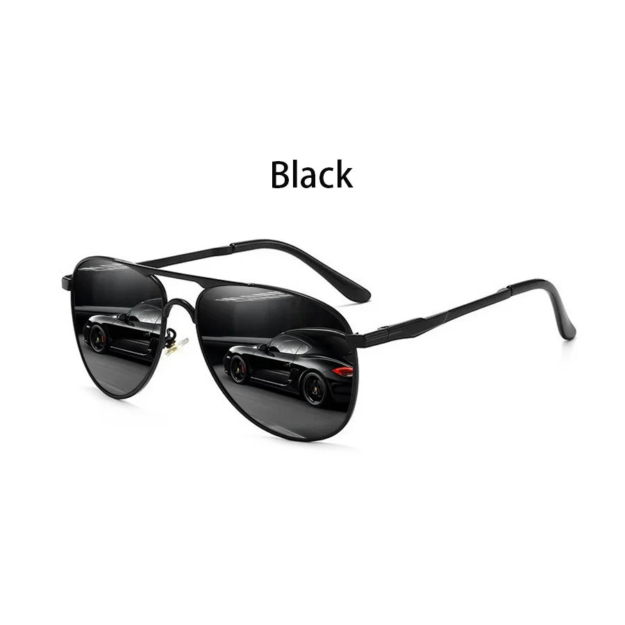 Luxury Oversized Metal Pilot Sunglasses Men Women Driving Fishing Sun Glasses Male Female Sunglass Man Eyewear