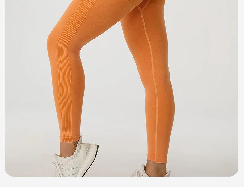High Waisted Frosted Yoga Pants External Wear Hip Lifting Training Fitness Pants Tight