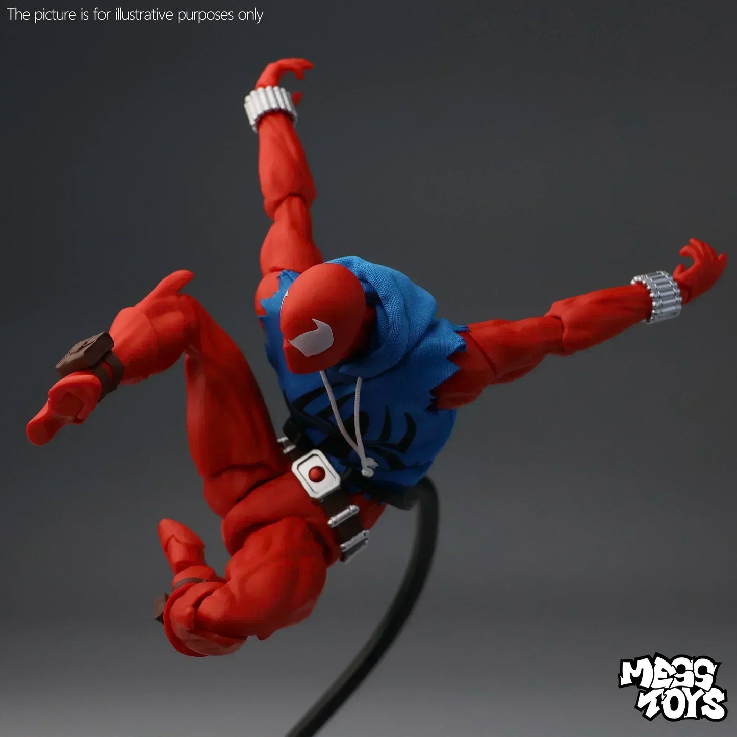 New Mess Toys Scarlet Spiderman hero Anime Action Figures Red Spider Ben Reily Figurine Spider-Man Model Statue Kids Toy Gifts