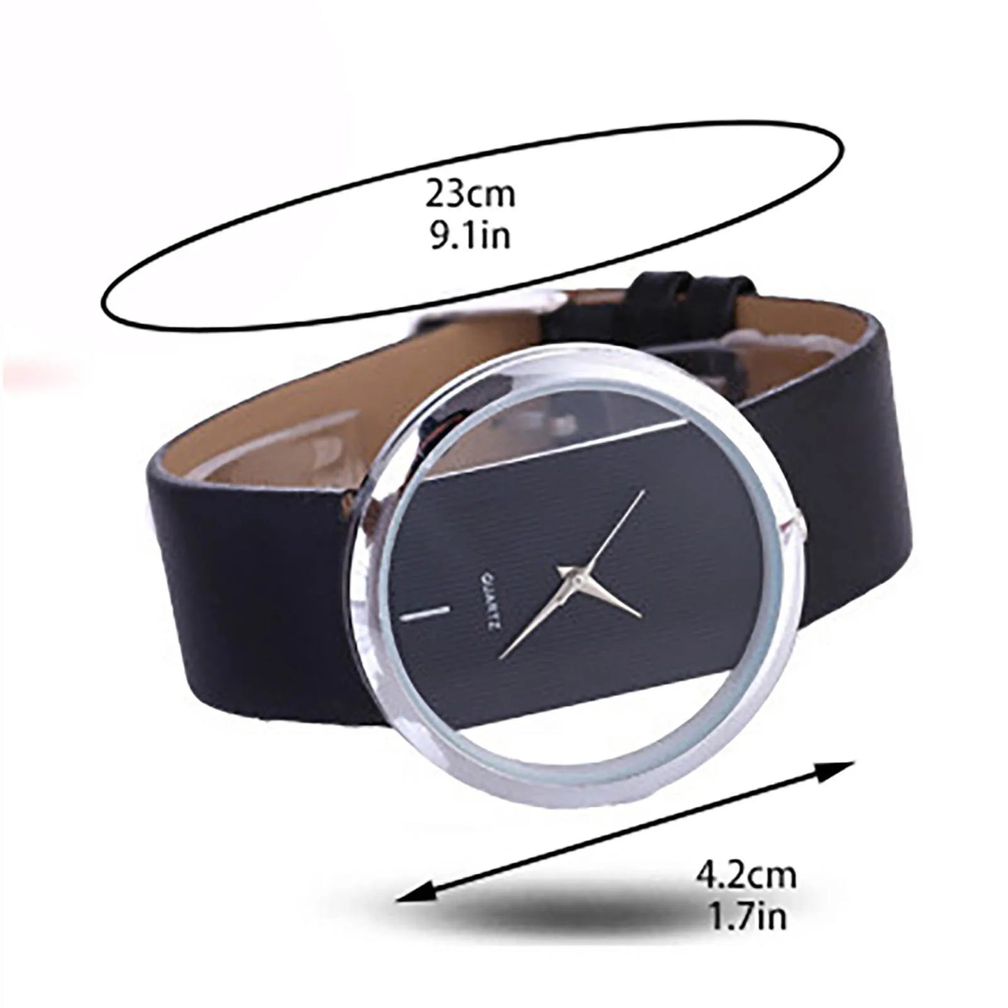 Women'S Simple Quartz Wristwatch Leather Strap Luminous Circular Dial Elegant Ladies Wristwatch Women'S Watch Gift