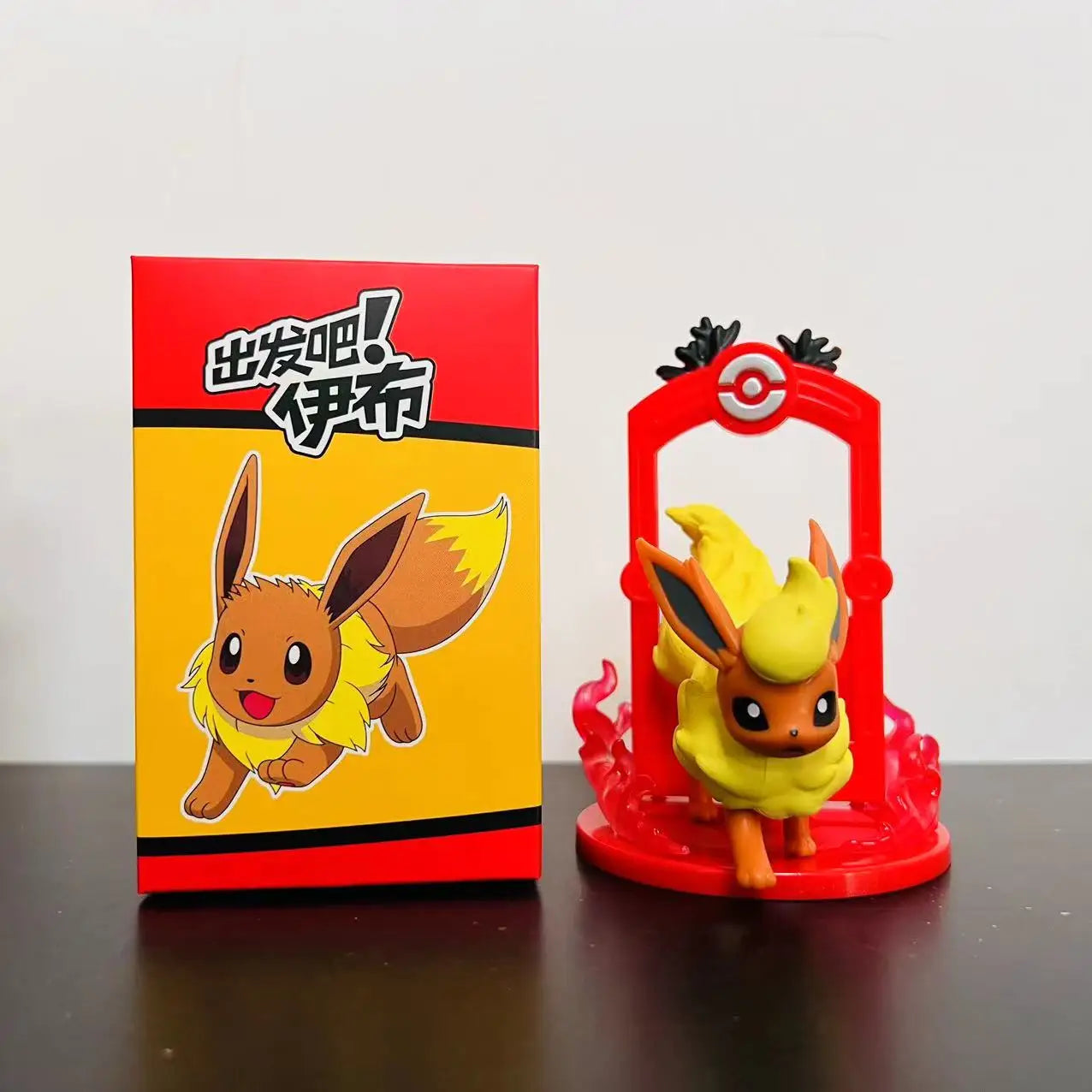 9pcs Pokemon Eevee Evolution Figure Set, Eevee Sylveon Espeon Glaceon Leafeon Anime Model Toys Collection for Kids Gift