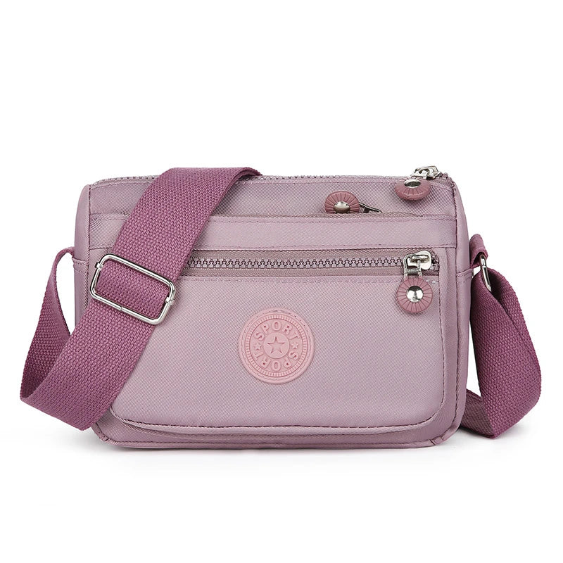 Shoulder Bag Lightweight Small Square Bag Anti Splash Casual Crossbody