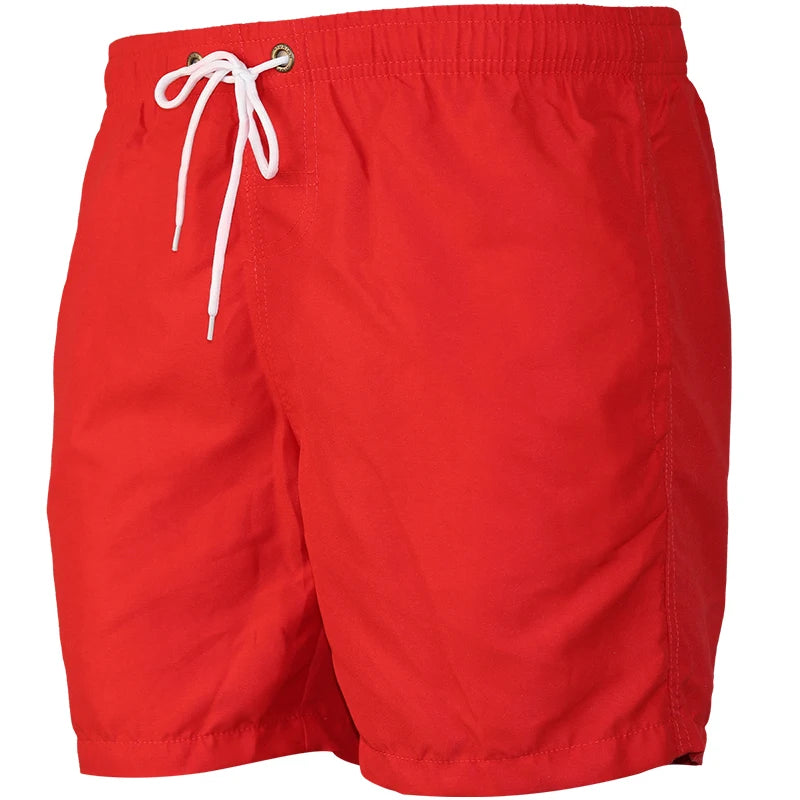 Quick Dry Men's Beach Shorts Summer Swimwear Boardshorts Male Casual Surfing Trunks Elastic Waist Beachwear