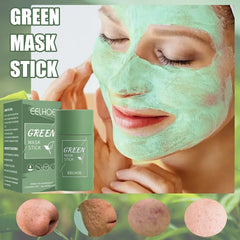 Green Tea Mask Facel Deep Cleaning Masks Stick Moisturizing Shrink Pores Blackhead Acne Facial Film Korean Skin Care Products