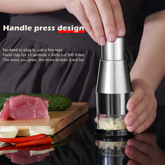 Manual Garlic Press Machine Onion Chopper Garlic Squeezer Fruit Vegetable Crusher