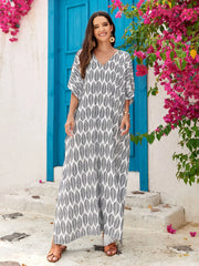 Plus Size Long Caftan for Women Beach Cover Up Casual Kaftan Maxi Gown Dress