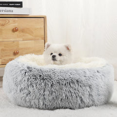 Donut Dog Bed for Large Dogs Plush Beds Pets Round Accessories Small Basket Sofa