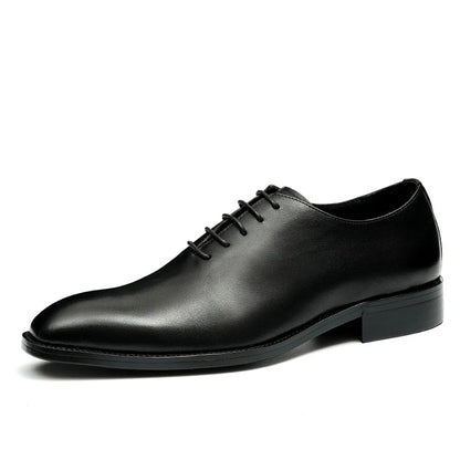 Italian Men's Formal Shoes Luxury Genuine Leather Handmade Quality Comfortable Elegant Black Wedding Social Oxfords Shoes Man