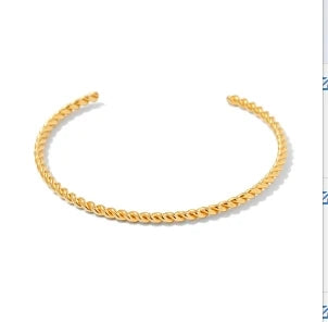 Bamboo Beads Punk Gold Plated Bangle for Women Men Trendy Stainless Steel Metal Bracelets Geometric Round Bead Jewelry Accessory