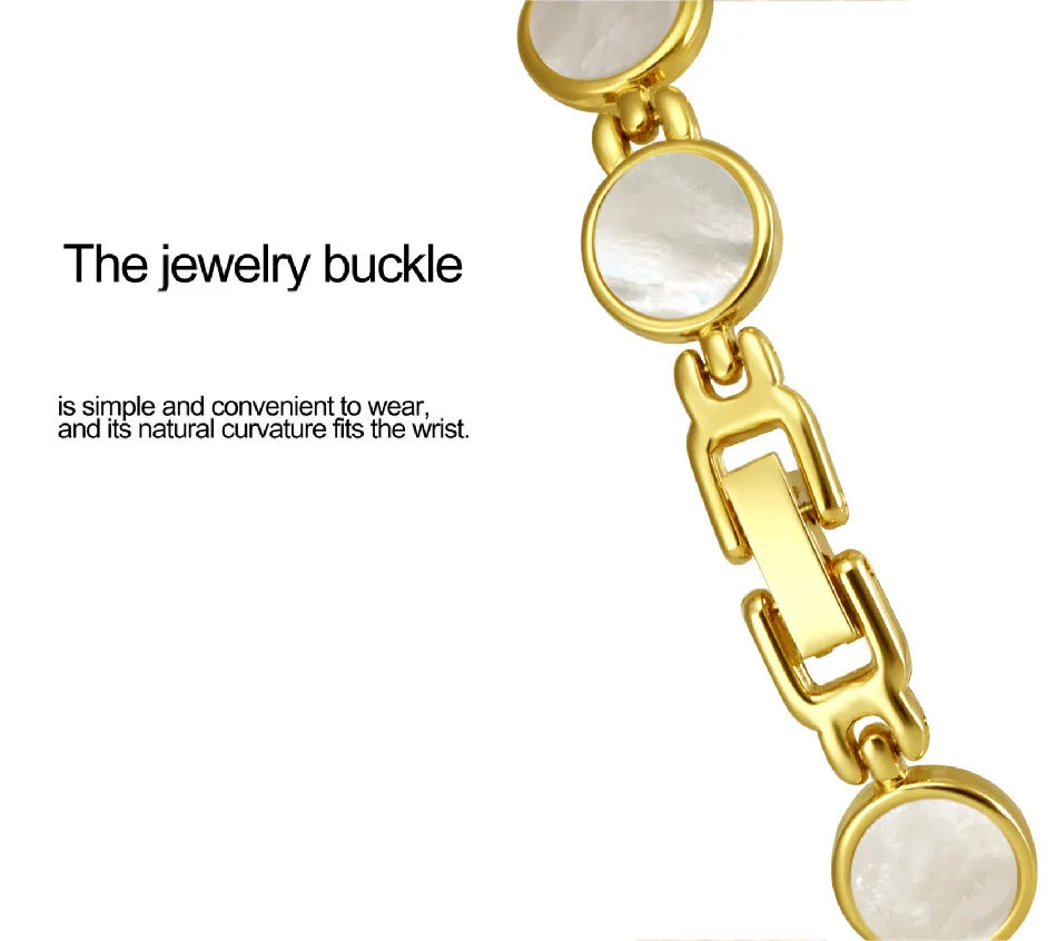 Luxury Ladies Watches Gold Small Dial Natural Shell Bracelet Clock Gifts For Women Lady Fashion Dress Quartz Wristwatch