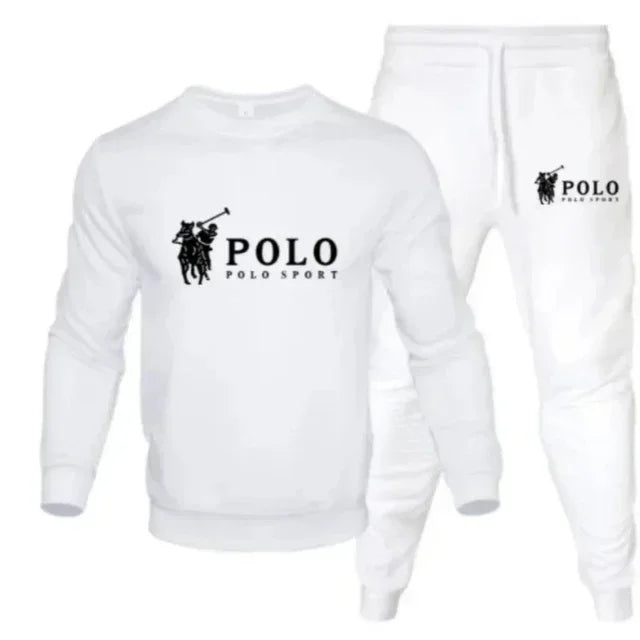 Men's autumn  winter set Round-neck sweatshirt and jogging pants Fashionable outdoor fitness and leisure for autumn and winter