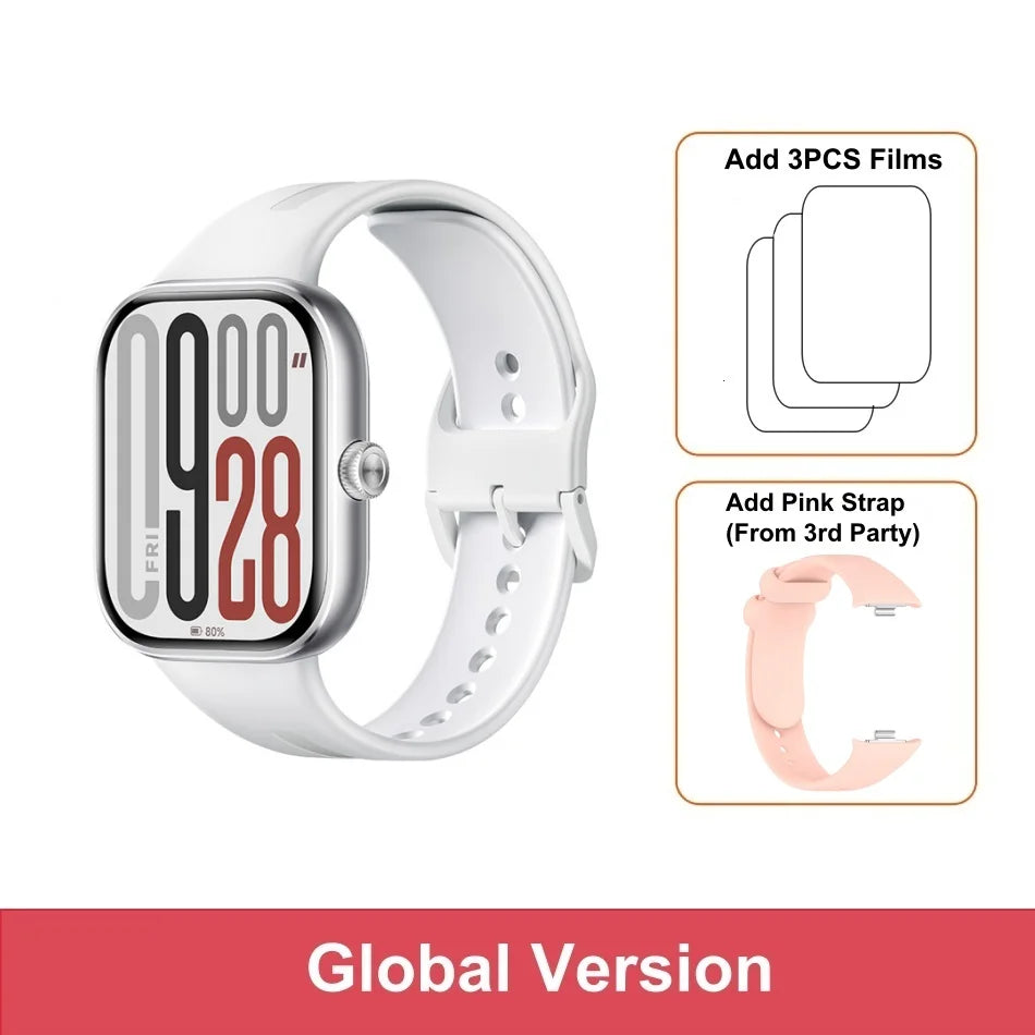 Global Version Redmi Watch 5 2.07" AMOLED display 150+ sports modes  550mAh Battery Heart Rate Blood Oxygen Monitor