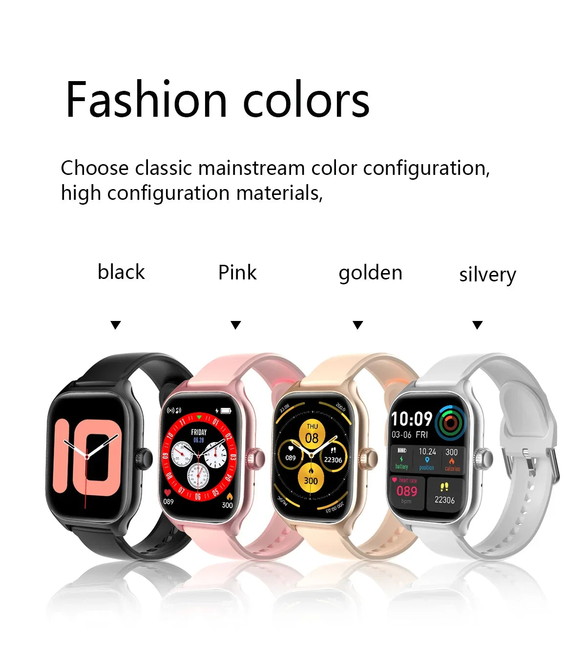 PHONEPACE  C20 Smartwatch 1.77-inch HD Display Bluetooth Call Message Alert Sports Mode Smartwatch For Men Women