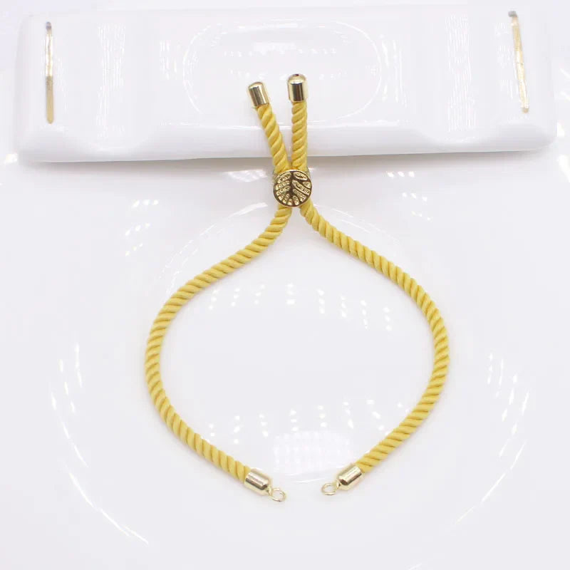 10PCS fashion luxury Wind Life Tree handmade DIY woven rope bracelet 3mm open loop buckle adjustable bracelet